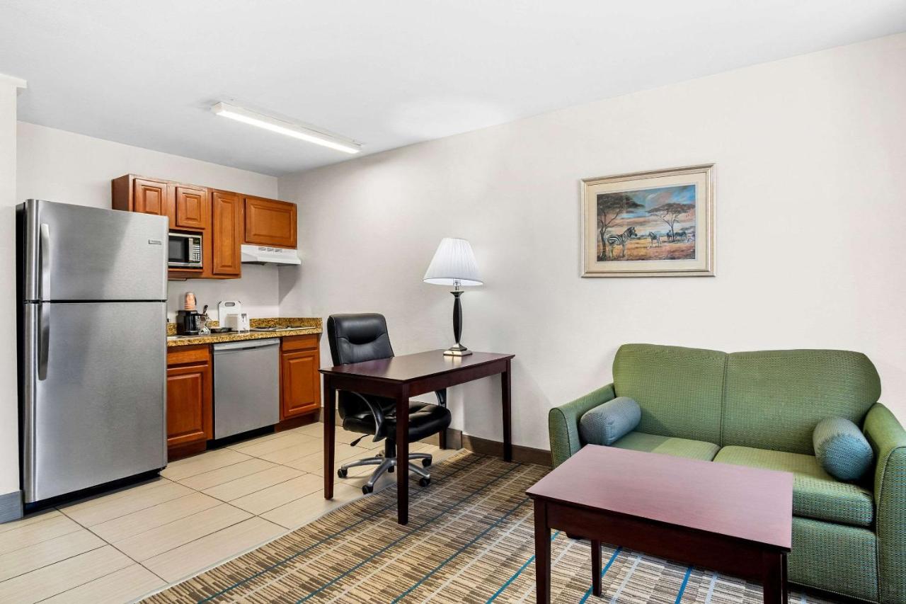 Kitchen and Living Area at MainStay Suites Addison-Dallas